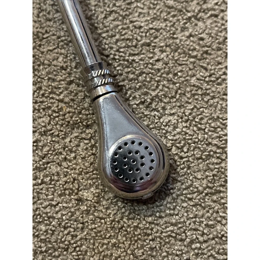 Vintage Yerba Mate Ornate Tea Sip Straw Stirrer Bombilla (TD)